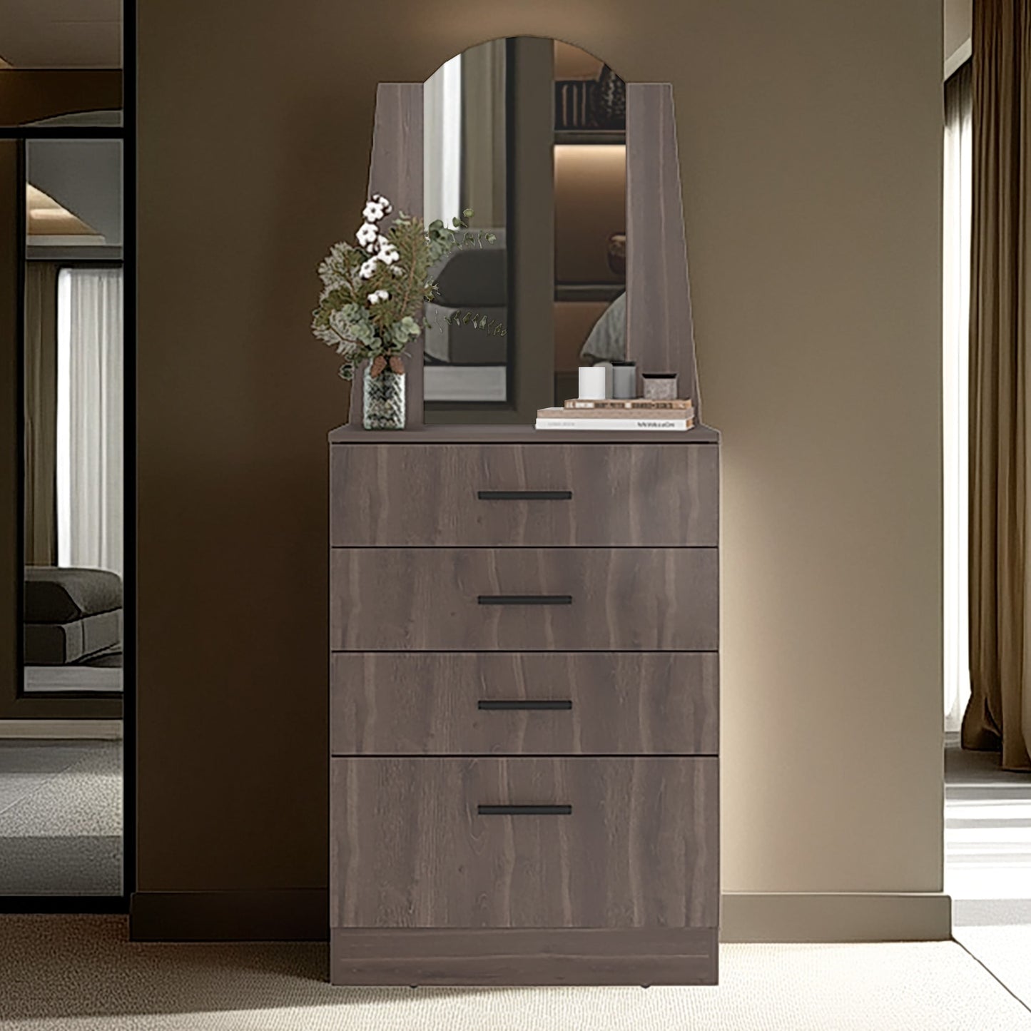 Comoda Praga 3 Cajones 1P 151X63X35 Rta Milan