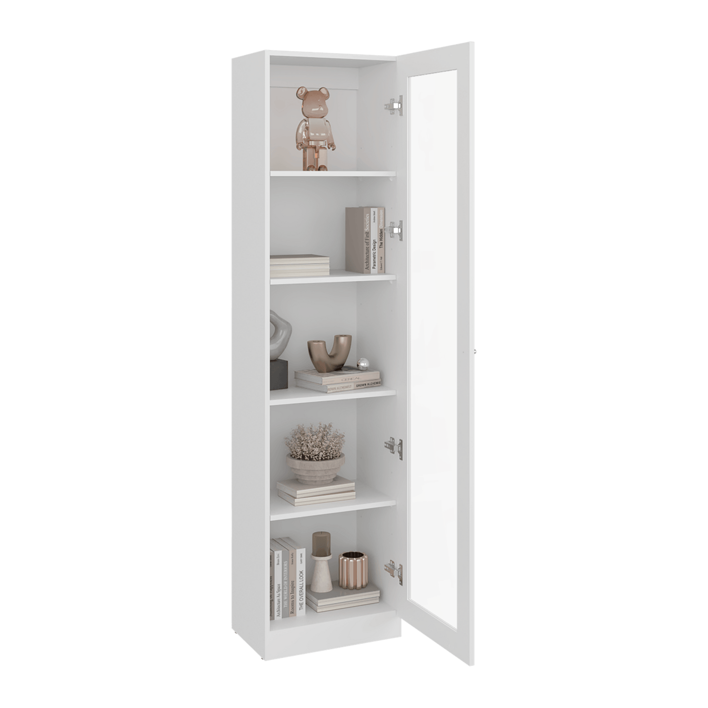 Vitrina Home E6 180X45X31 Rta Blanco Mqz Zf