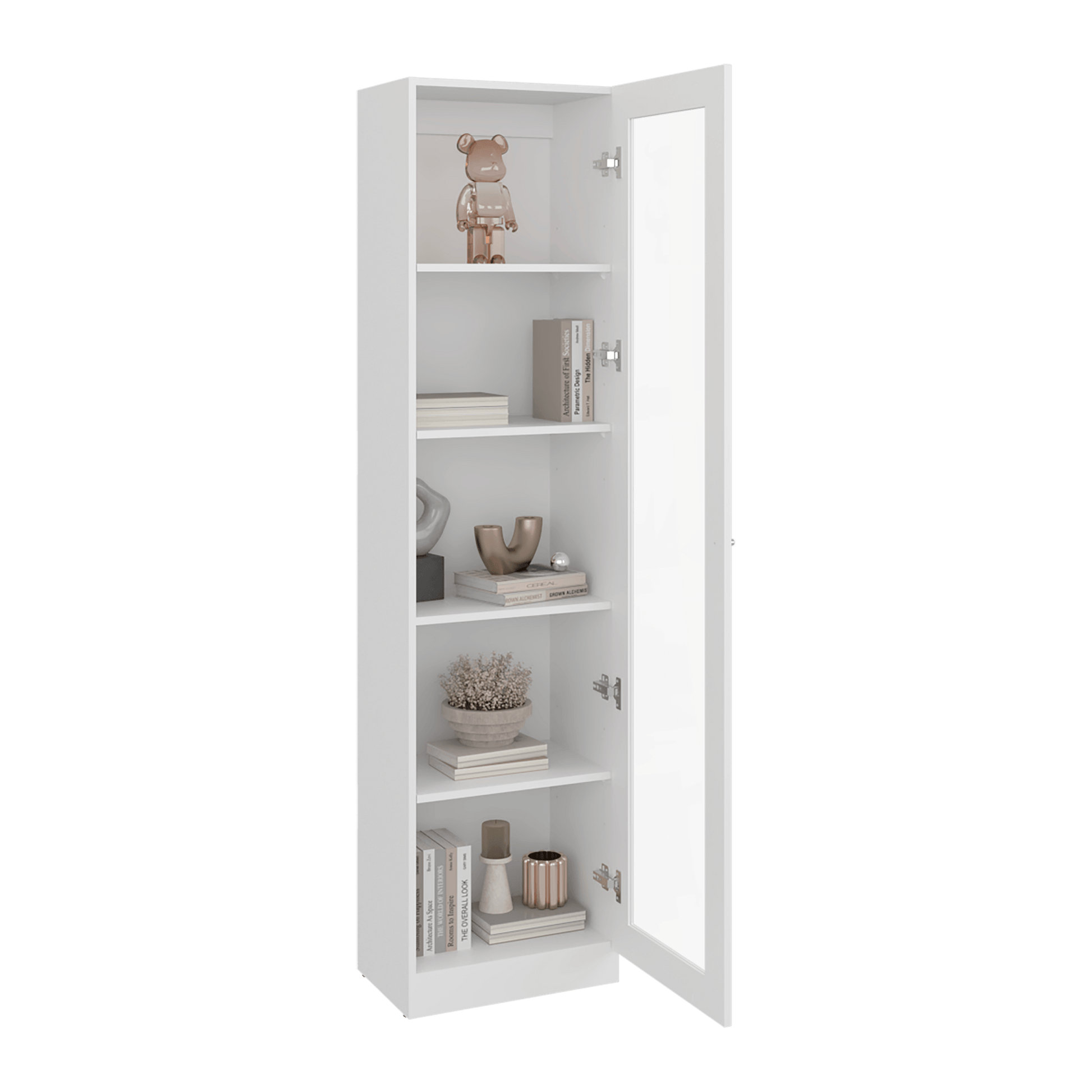 Vitrina Home E6 180X45X31 Rta Blanco Mqz Zf