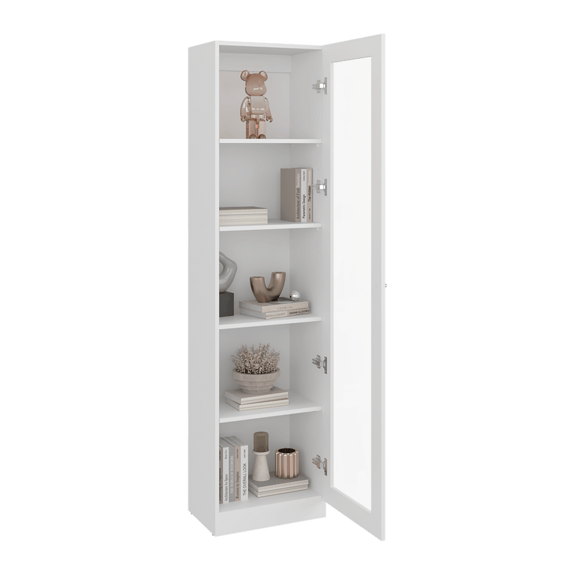 Vitrina Home E6 180X45X31 Rta Blanco Mqz Zf