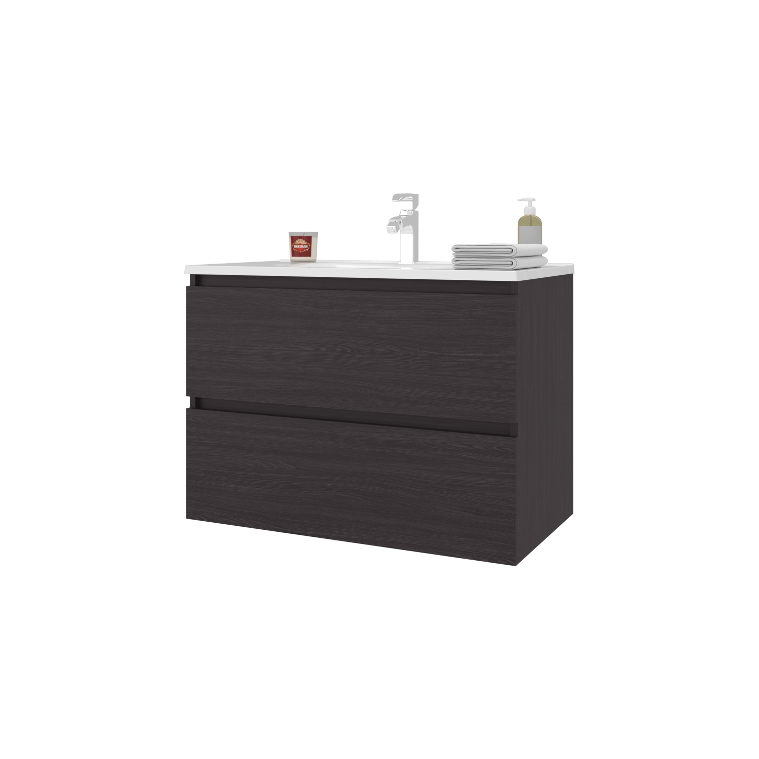 Mueble De Baño Opalo 80 56X80X45 Rta Wengue Zf