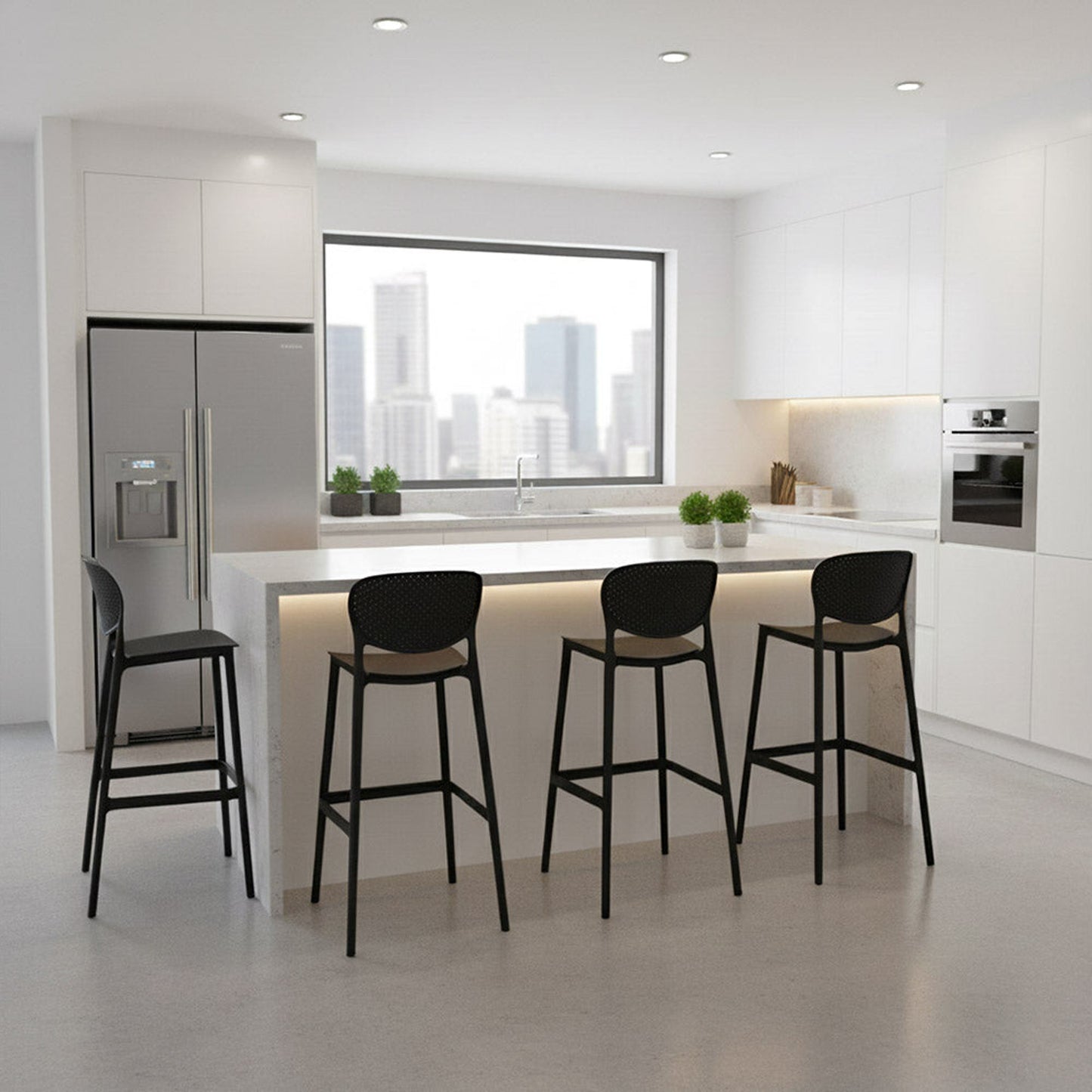 Silla Bar Rio 103X49X48 Rta Negro