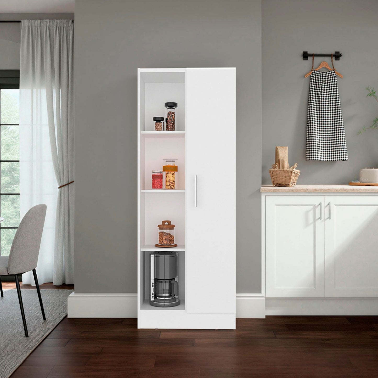 Alacena Multiusos Felch 160X60X30 Rta Blanco Zf