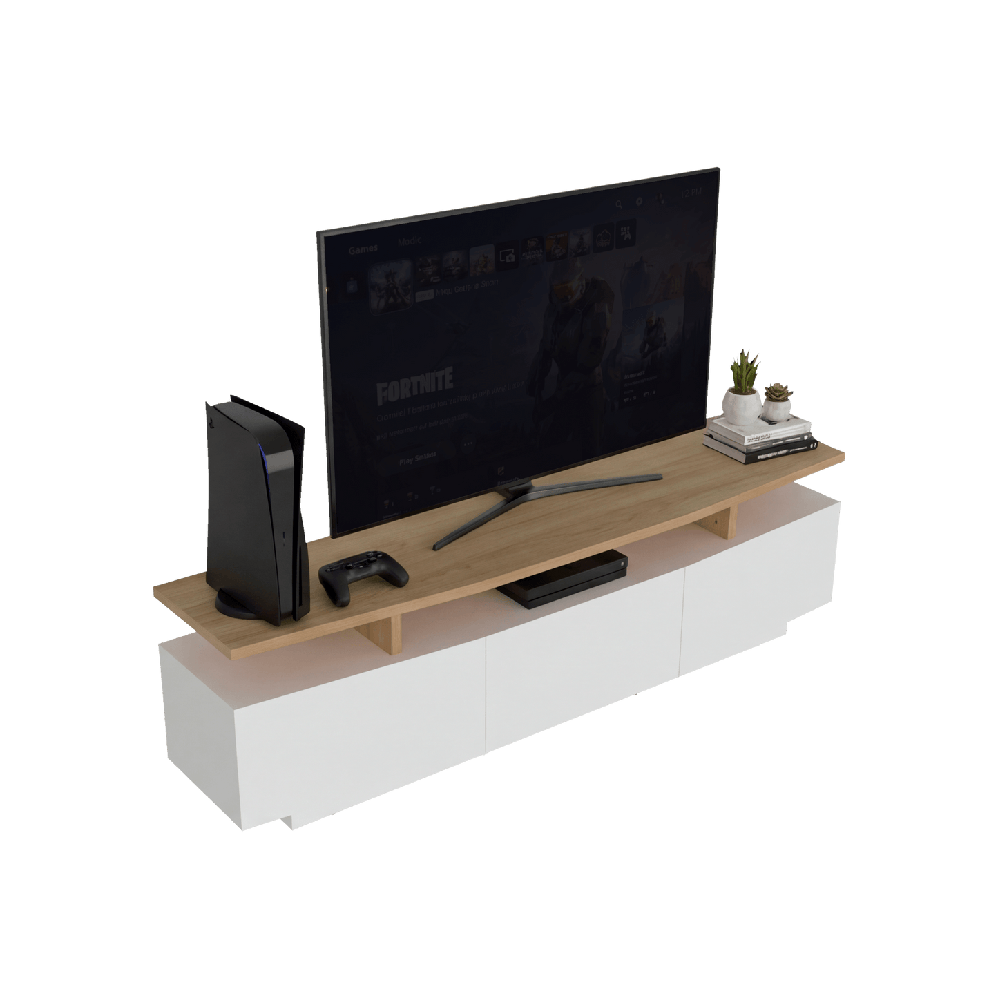 Rack Tv Serena 51X180X40 Rta Blanco Mqz Fresno