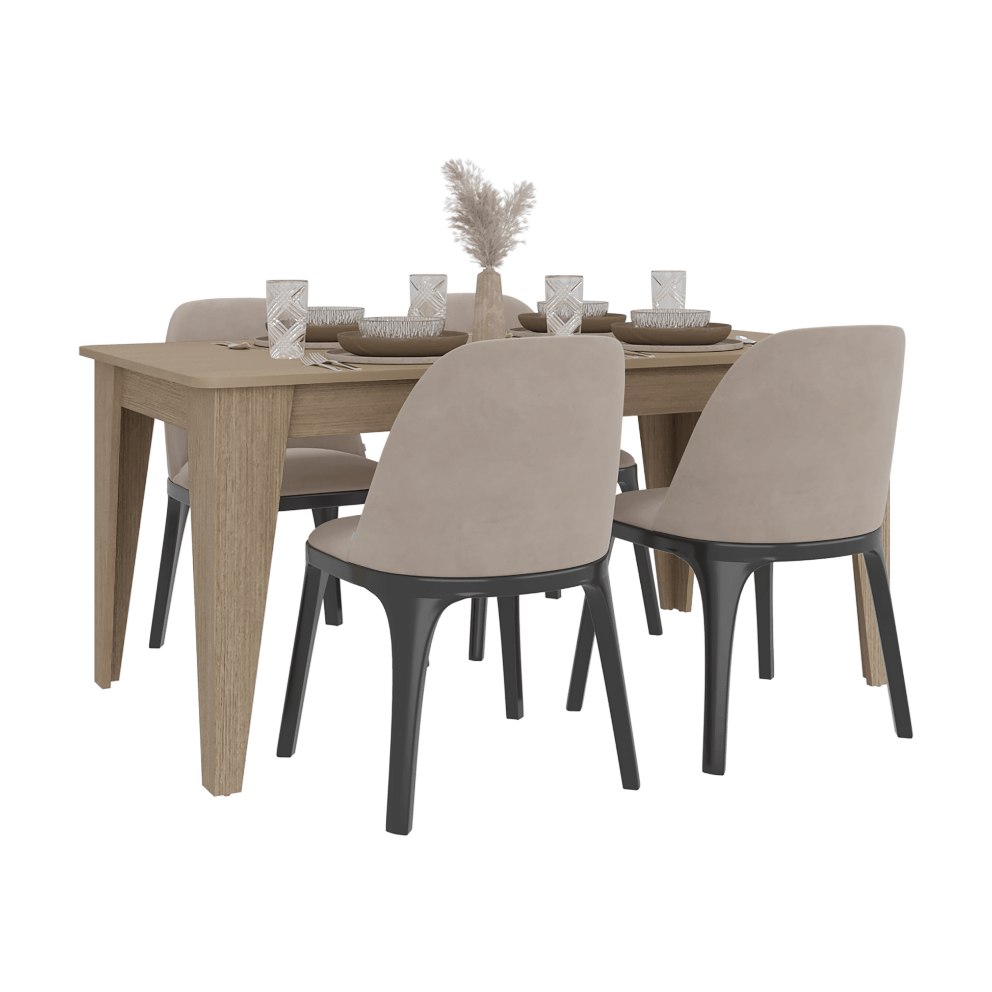 Mesa Comedor Torino 74X160X88 Rta Cartagena
