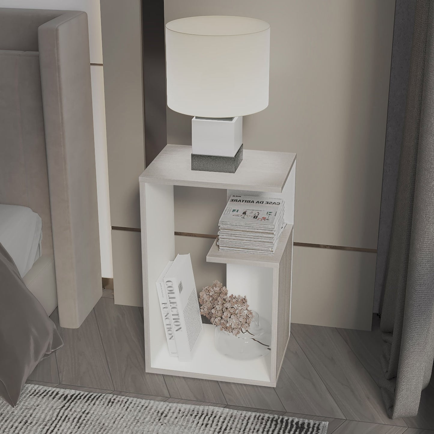 Mesa Auxiliar Everett 63X39X30 Rta Tivoli Blanco
