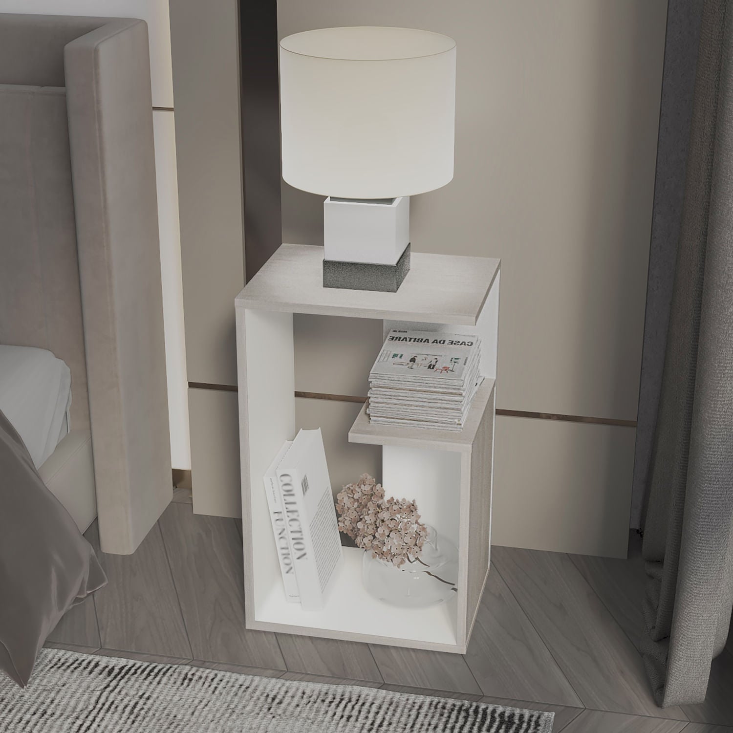 Mesa Auxiliar Everett 63X39X30 Rta Tivoli Blanco