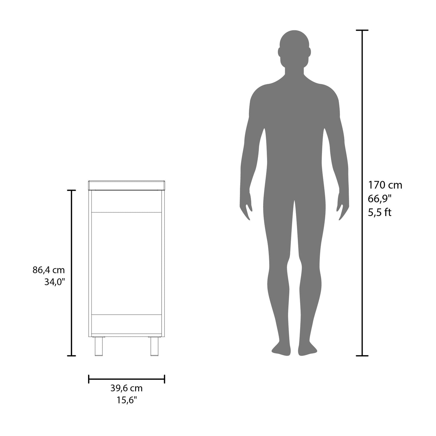 Mueble Para Lavamanos Oxford 86X39X32 Rta Fresno Eu Zf