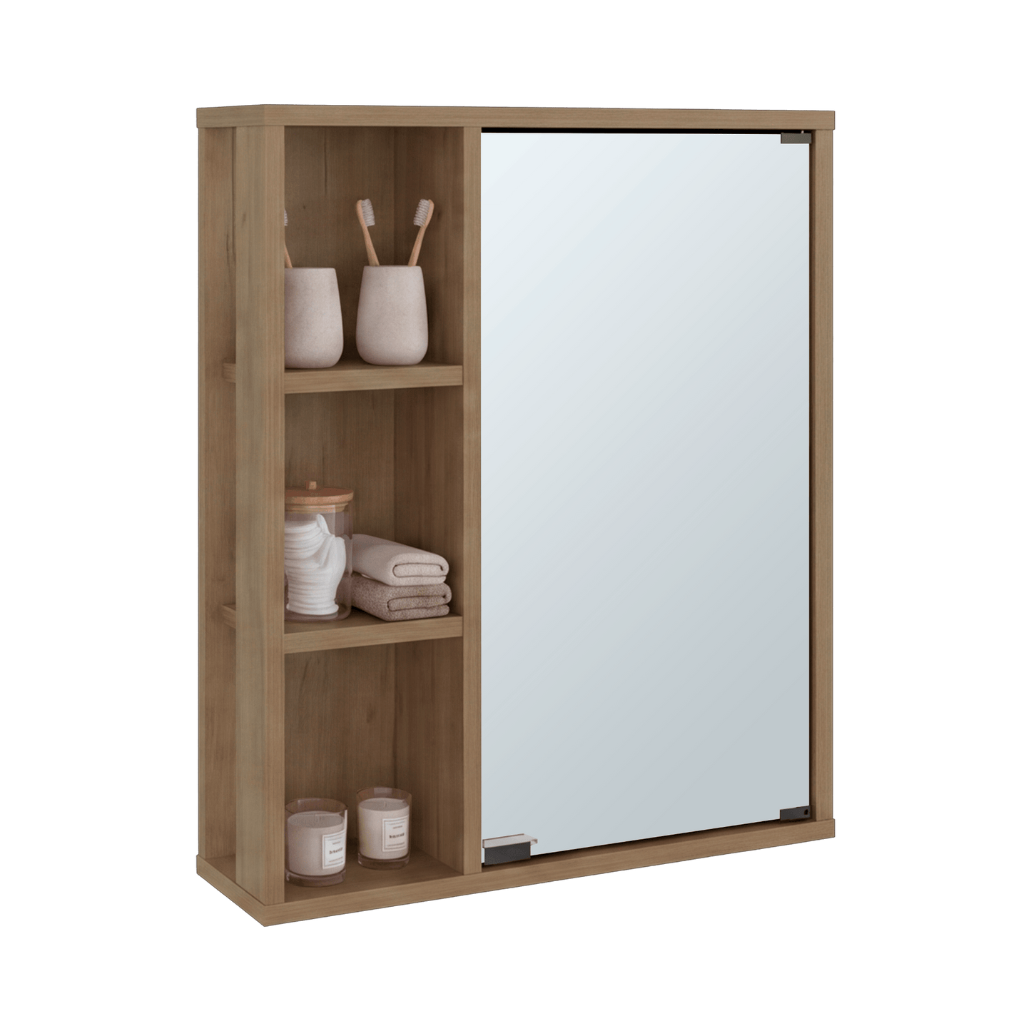 Gabinete De Baño Berkel 60X50X14 Rta Fresno Eu Zf
