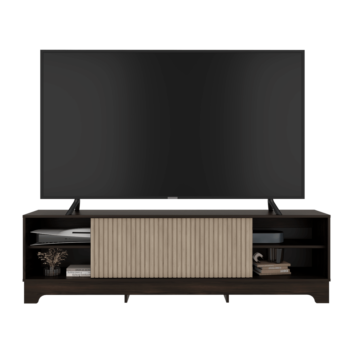 Mueble De Entretenimiento Smith 75 52X180X36 Rta Nogal Roble Natural