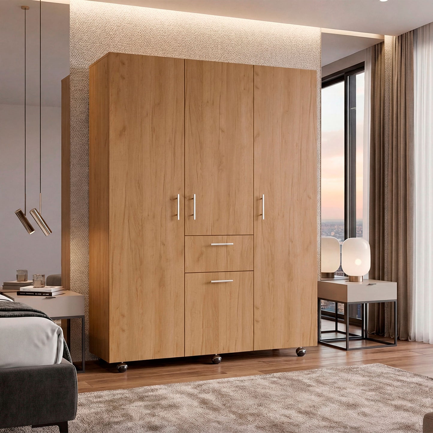 Closet 140 Amalfi 183X140X46 Rta Fresno Zf