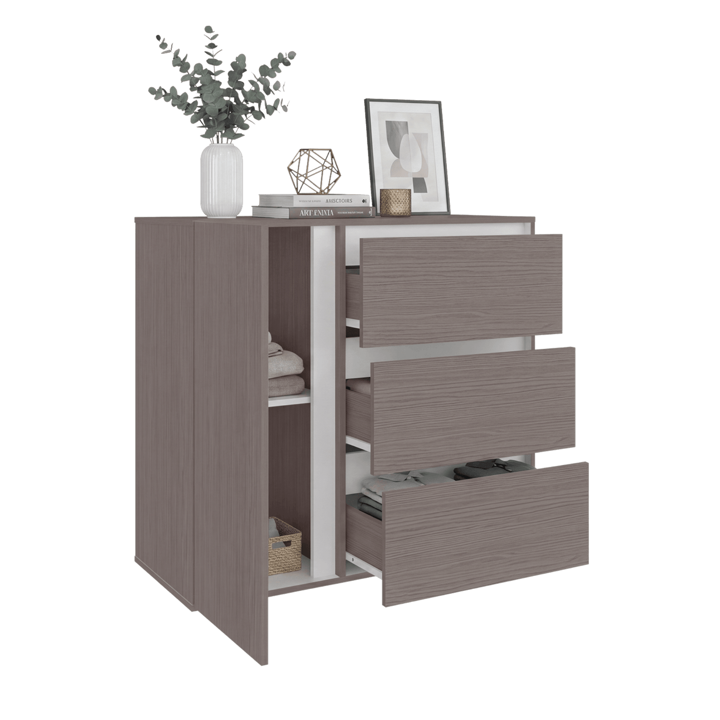 Comoda Niza 91X100X41 Rta Positano Blanco