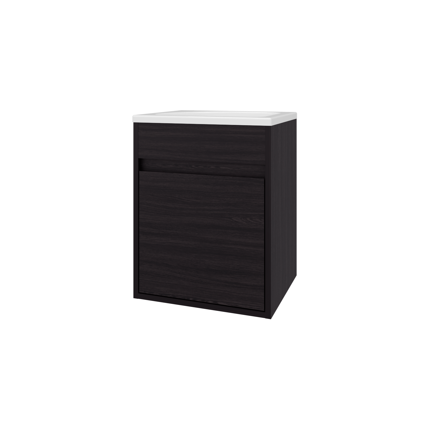 Mueble De Baño Furman 49X39X32 Rta Wengue Zf