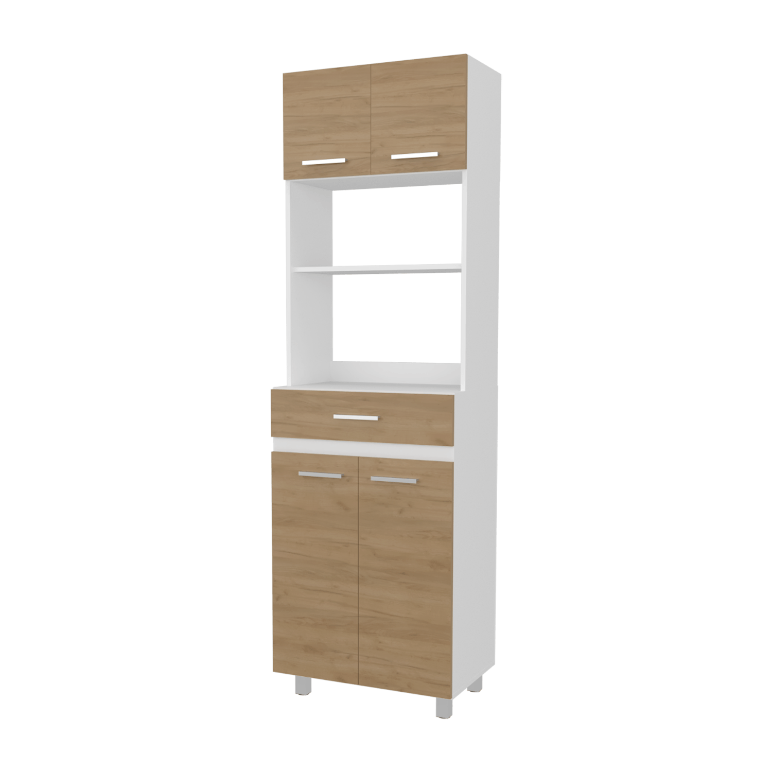 Modulo Microondas Sicilia 201X62X40 Rta Fresno Europeo + Blanco Zf