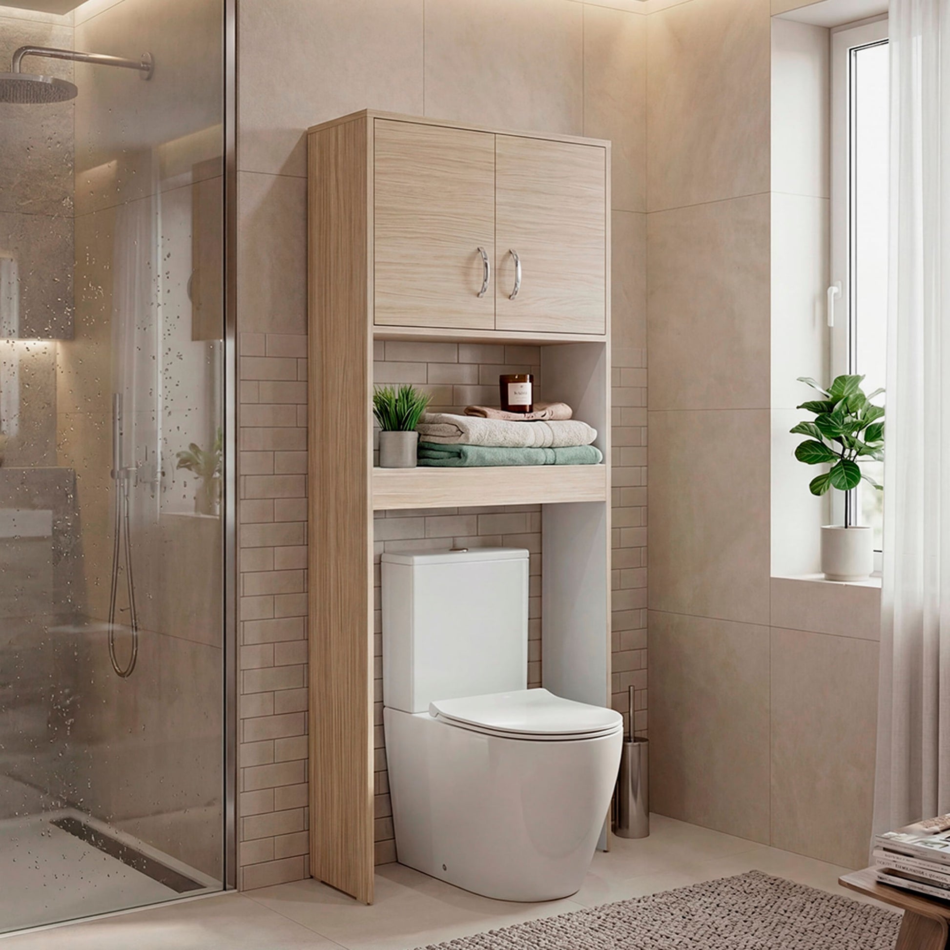 Mueble Ahorrador De Espacio Siena 160X63X25 Rta Cartagena Blanco