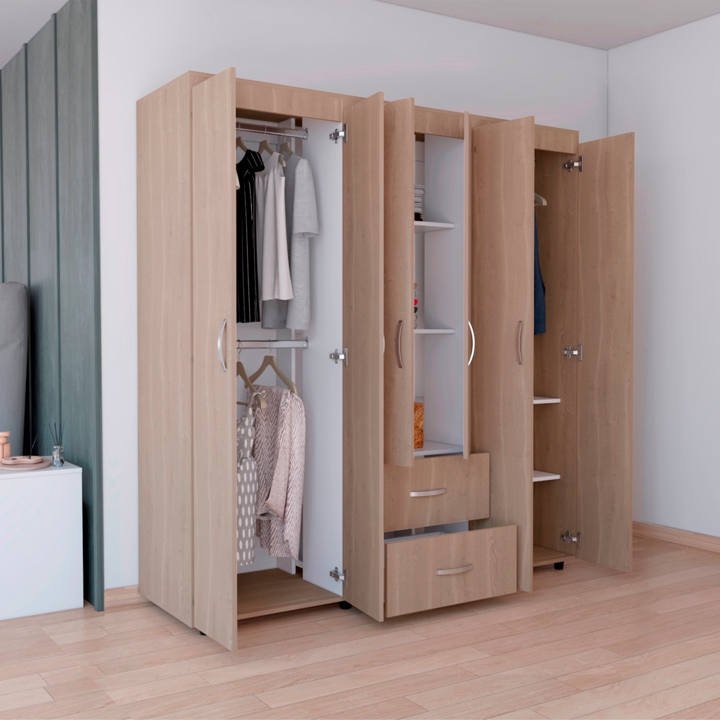 Closet Bariloche 180X170X50 Rta Bardolino Blanco