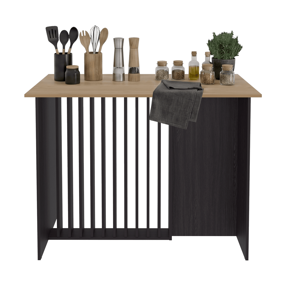 Isla De Cocina Alé 90X120X60 Rta Wengue Fresno Zf