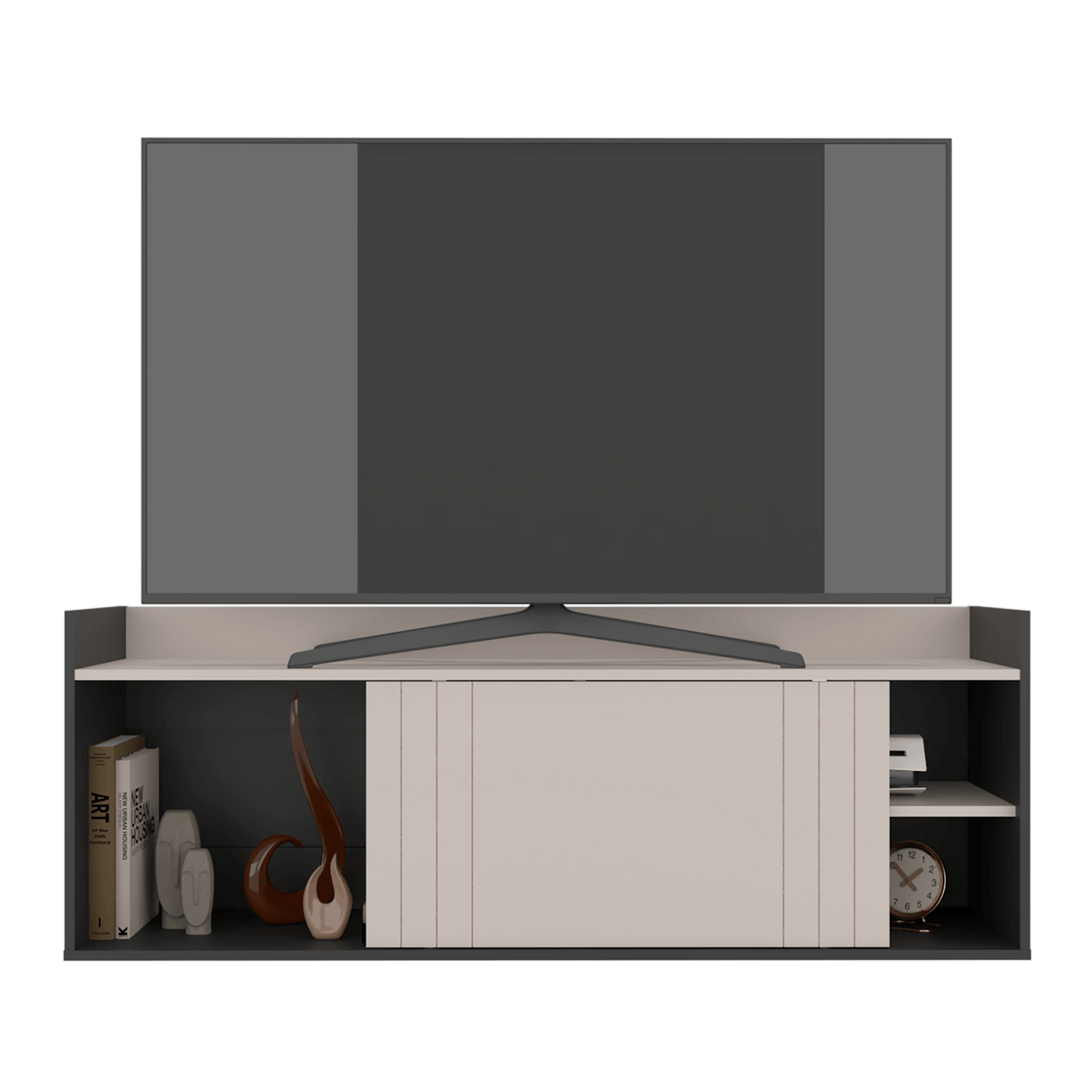 Mesa De Tv 60" Cuera 51X141X36 Rta Capri Wengue