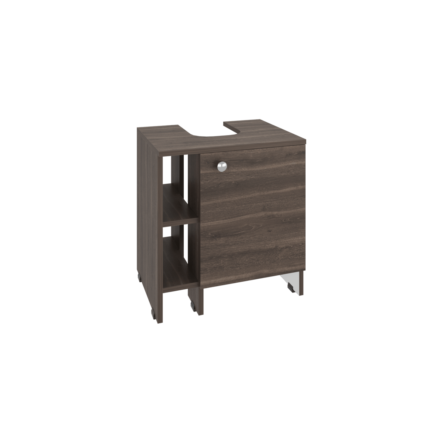 Mueble Basic Para Lavamanos  50,5X47X37,4  Rta Milan/Blanco Mqz