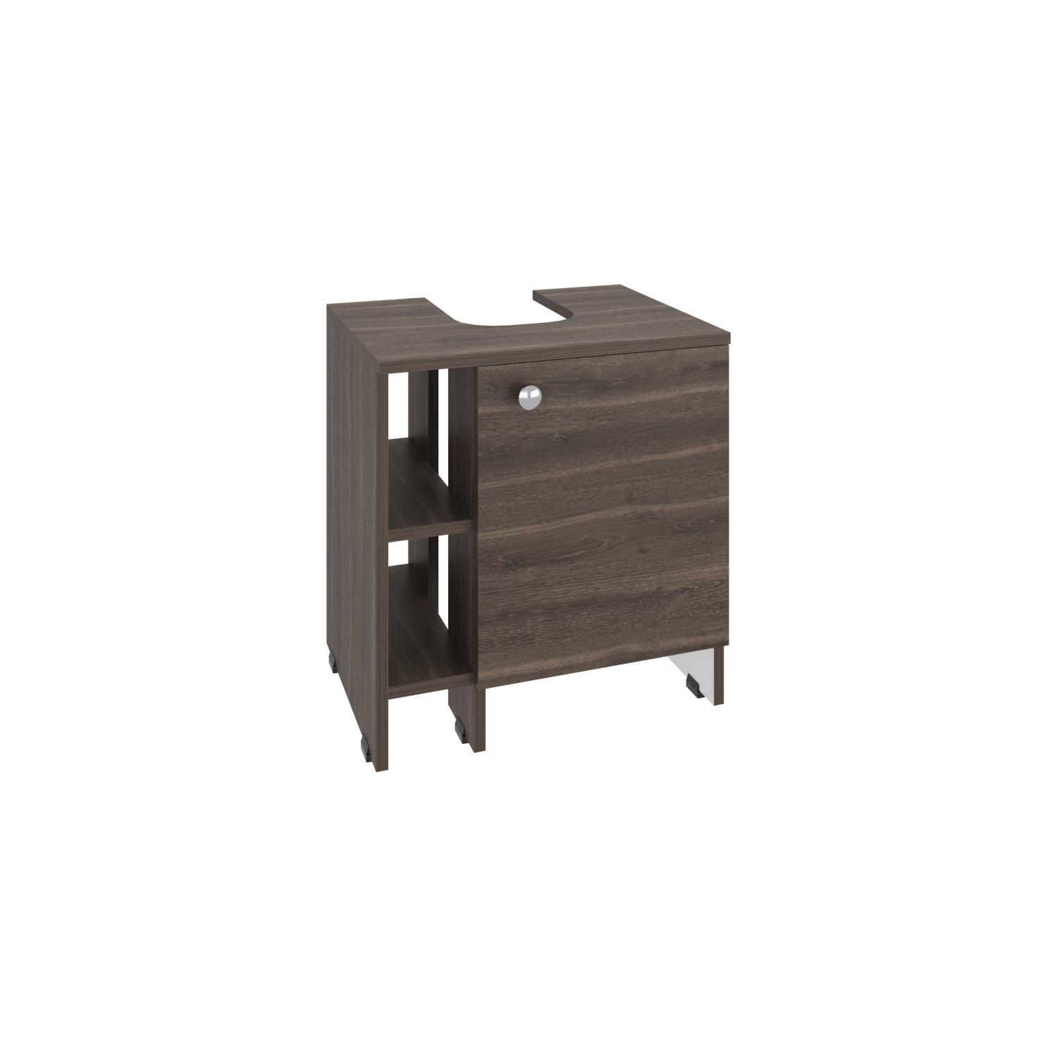 Mueble Basic Para Lavamanos  50,5X47X37,4  Rta Milan/Blanco Mqz