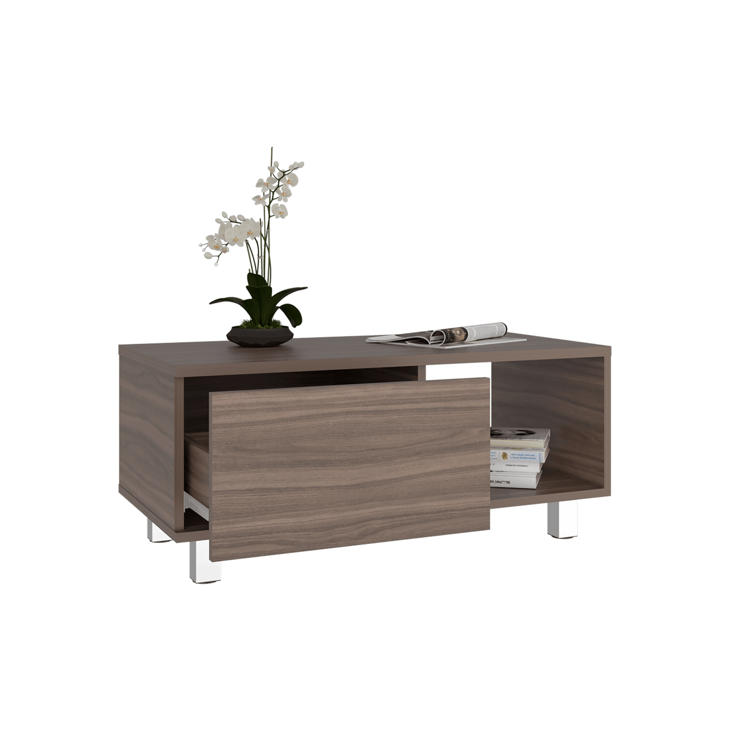Mesa De Centro Torence 35X80X40 Rta Avellana Zf