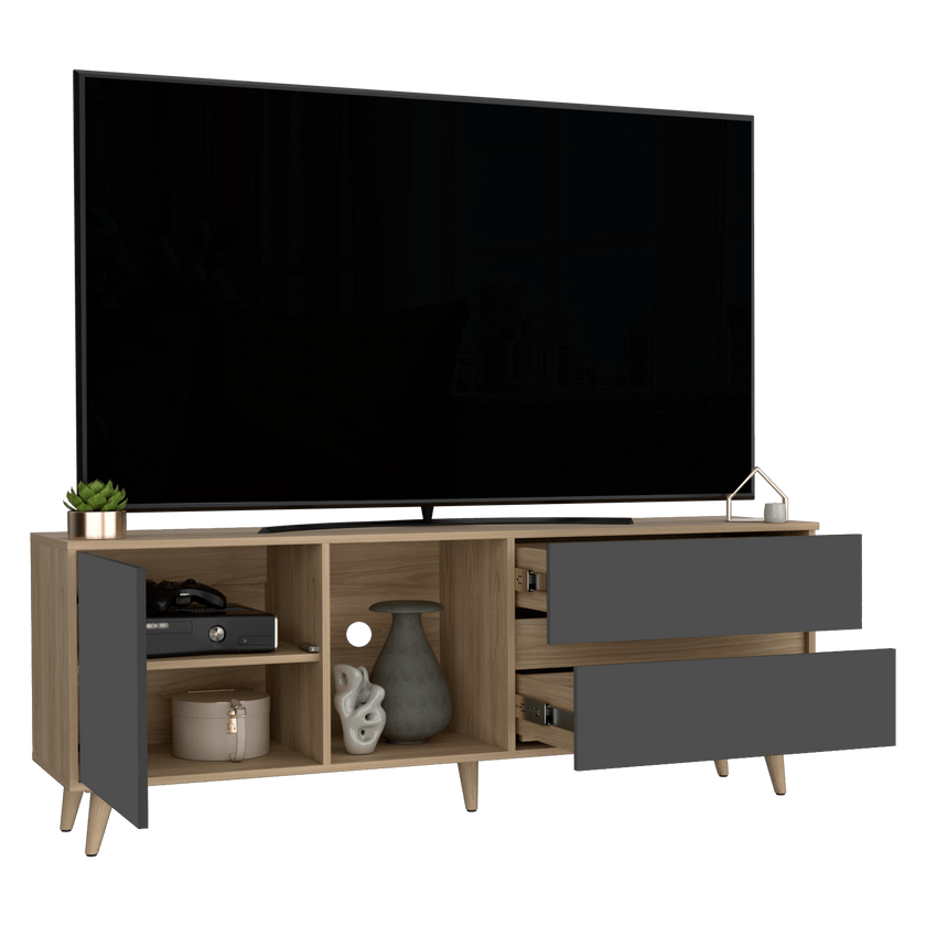 Rack Para Tv Salem 58X158X38 Rta Fresno Plomo
