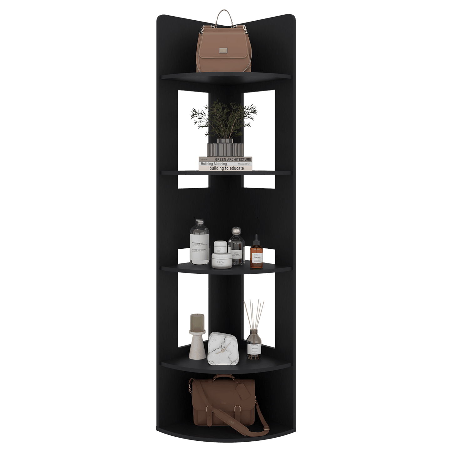 Biblioteca Esquinera Home Dreams 170X40X40 Rta Wengue Zf