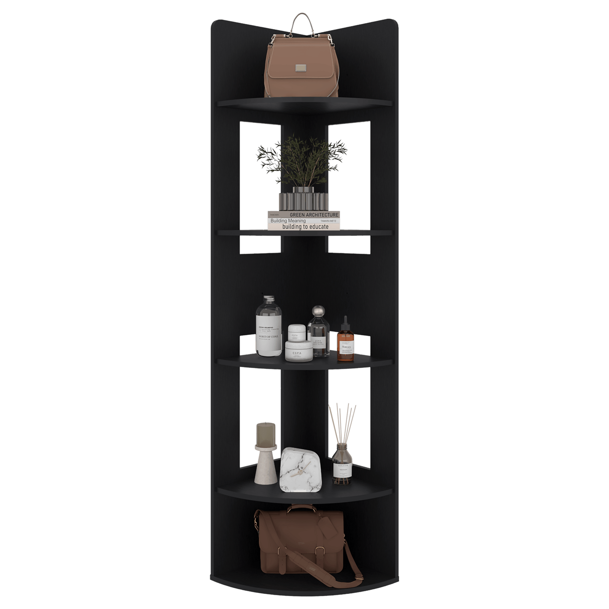 Biblioteca Esquinera Home Dreams 170X40X40 Rta Wengue Zf