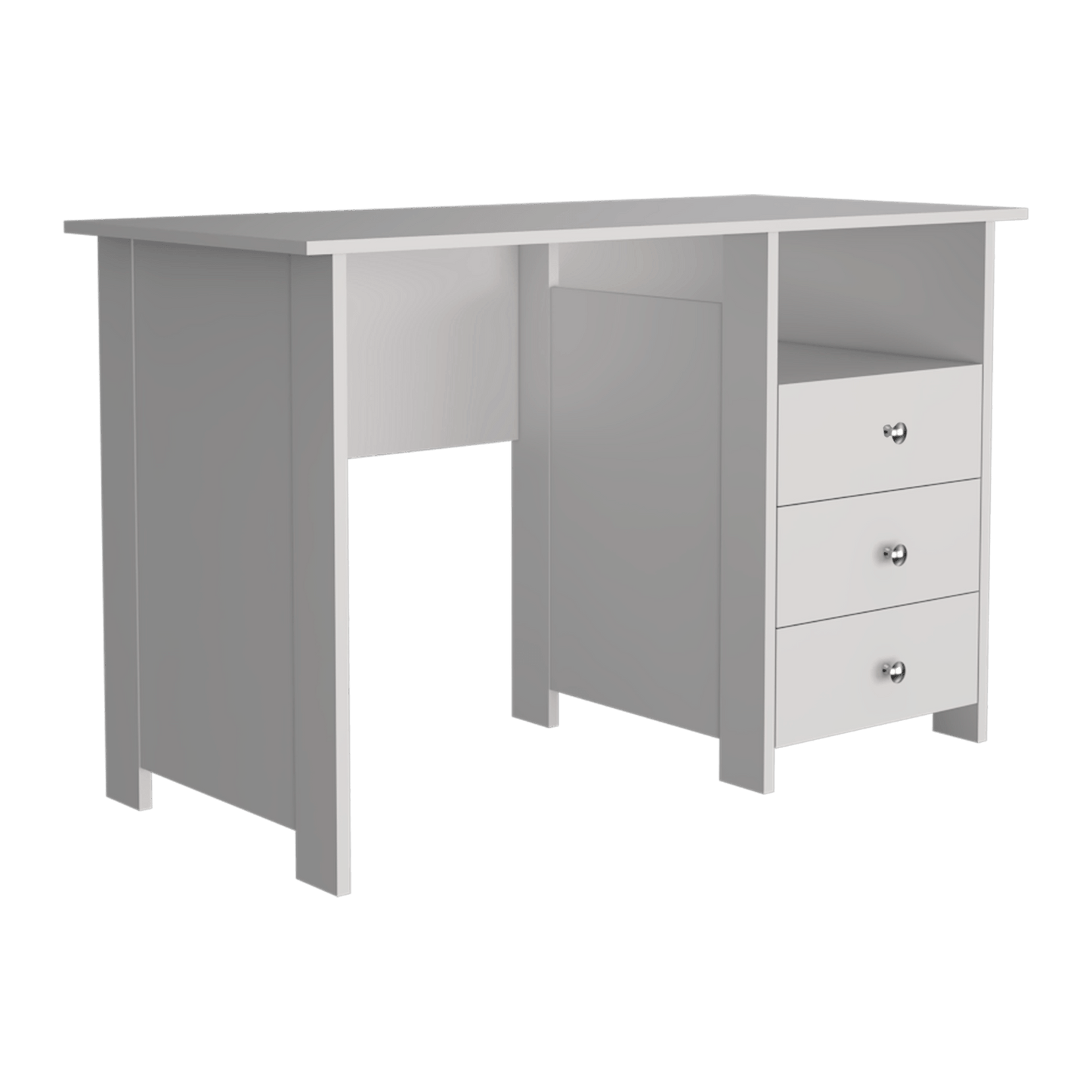 Escritorio Bianco 3 Cajones 75X120X55 Rta Blanco Zf