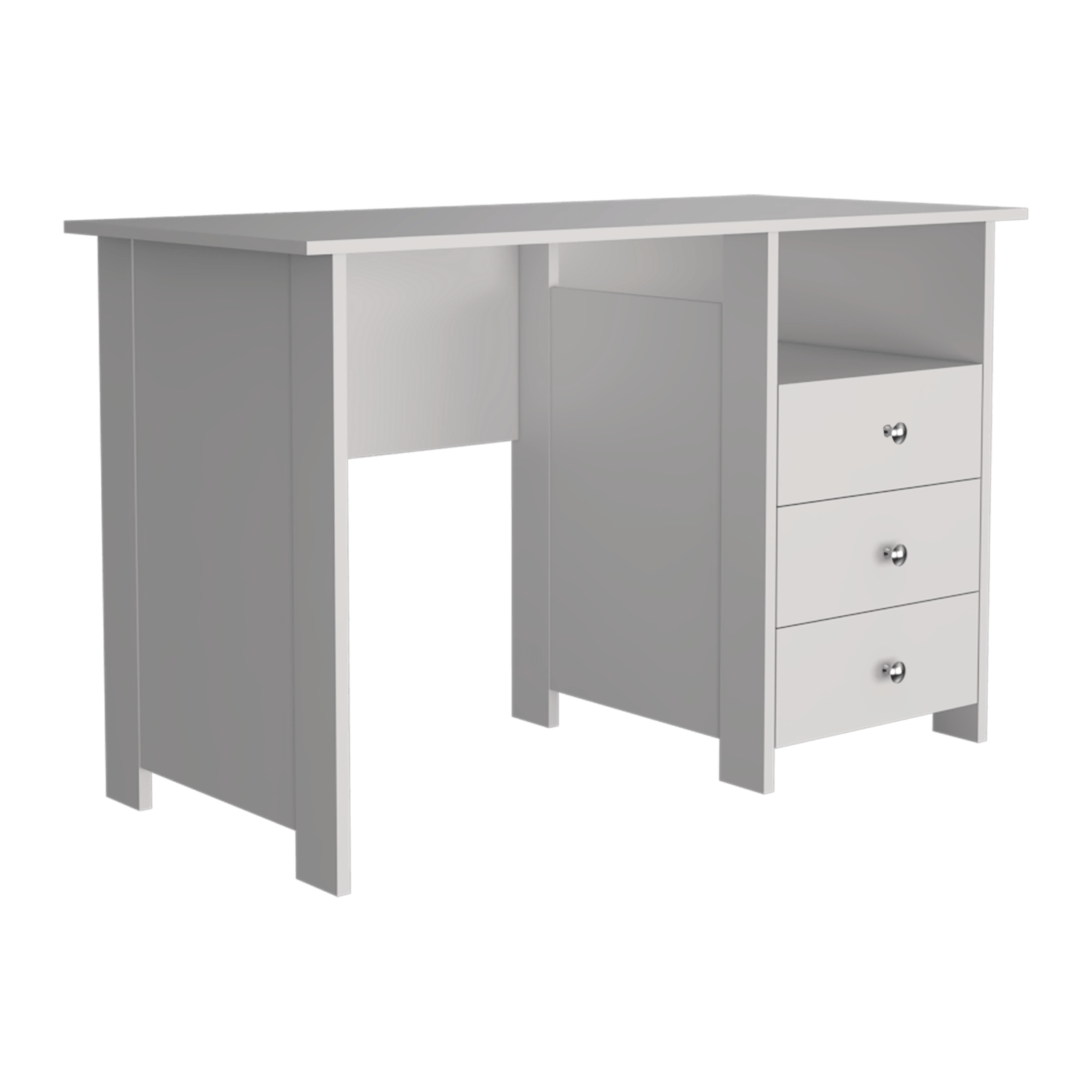 Escritorio Bianco 3 Cajones 75X120X55 Rta Blanco Zf