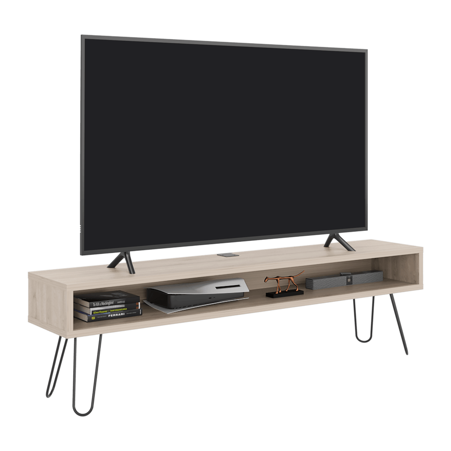 Rack  De Tv Luft 75" 49X180X35 Rta Ceniza