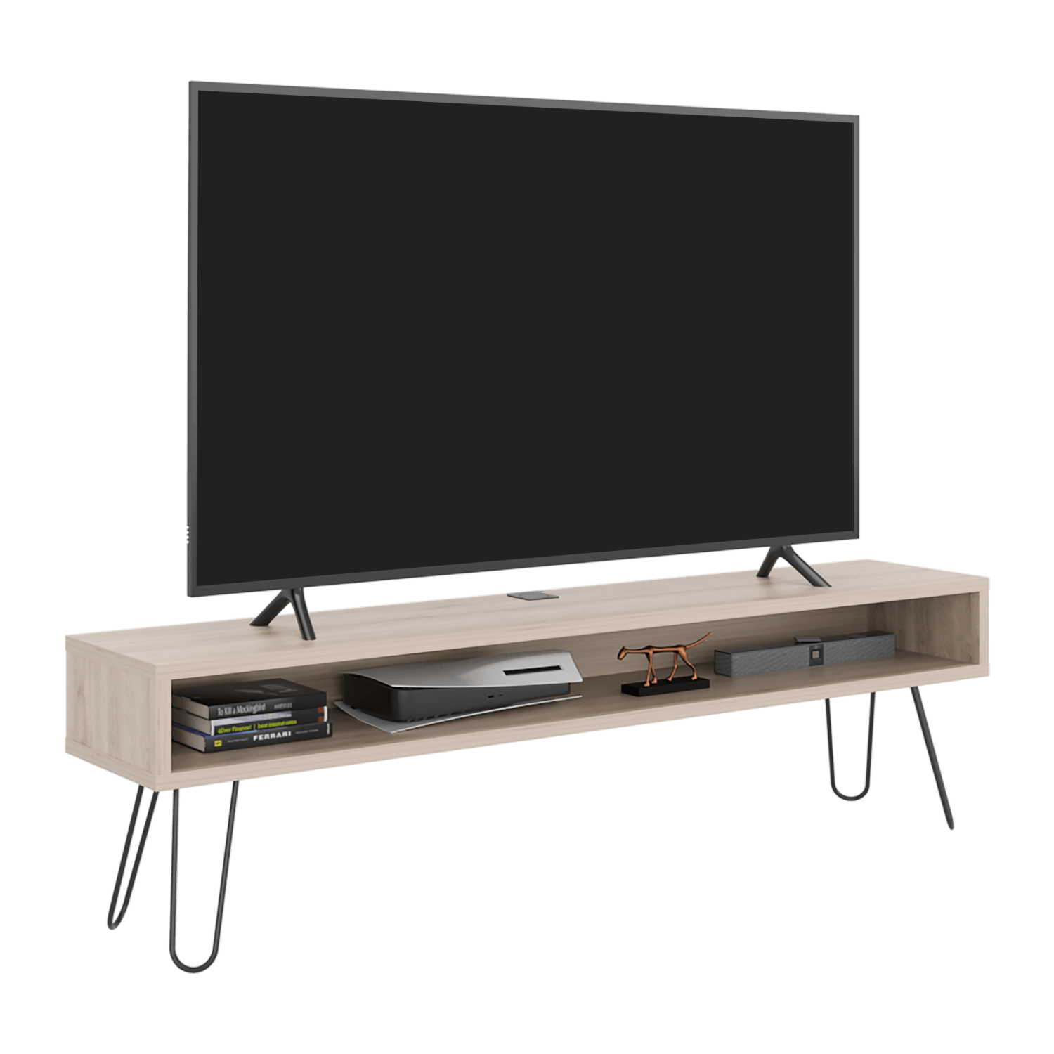 Rack  De Tv Luft 75" 49X180X35 Rta Ceniza
