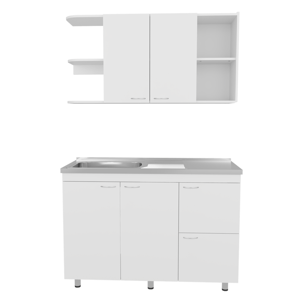 Cocina Elica 120 Rta Blanco Zf