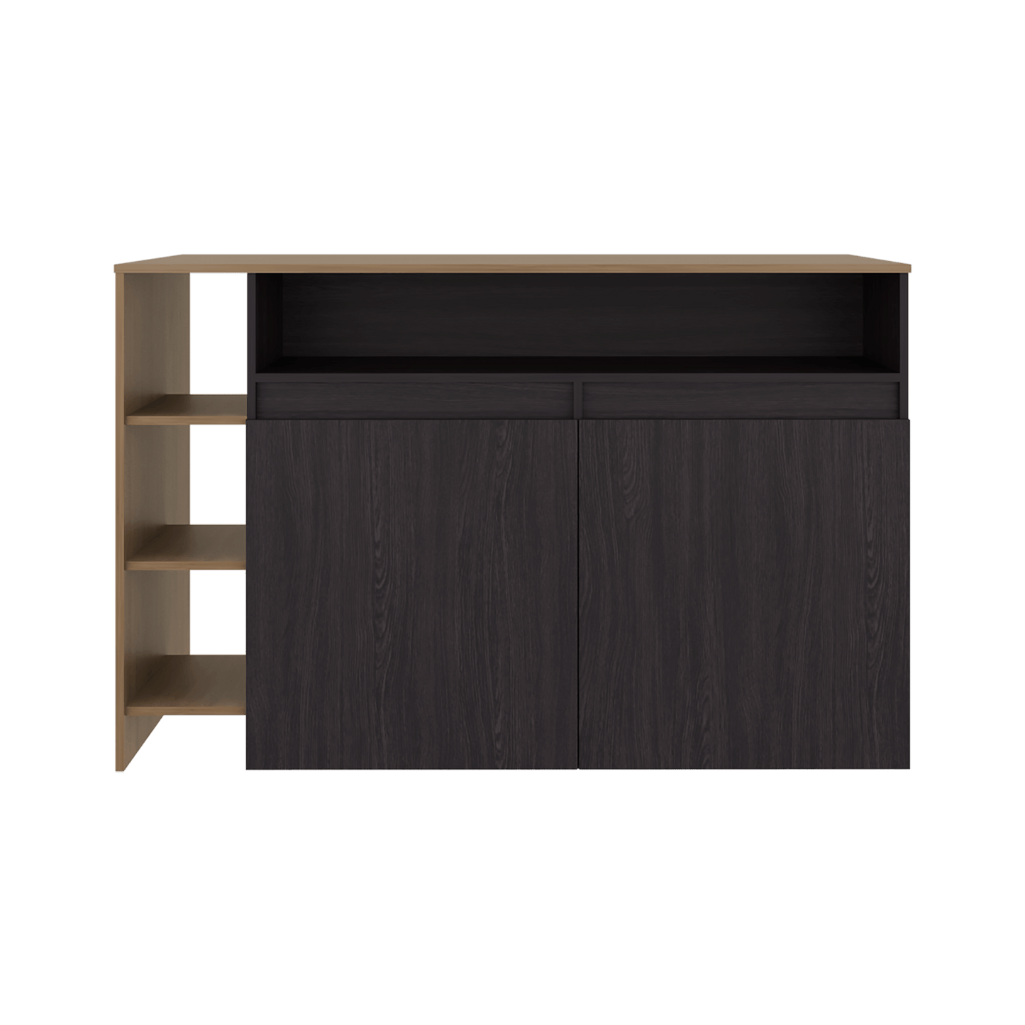 Barra De Cocina Bari 2 90X140X65 Rta Wengue Fresno Zf
