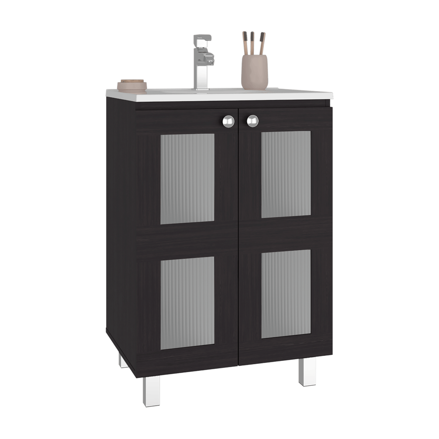 Mueble Lavamanos Haysi 86X59X44 Rta Wengue Zf
