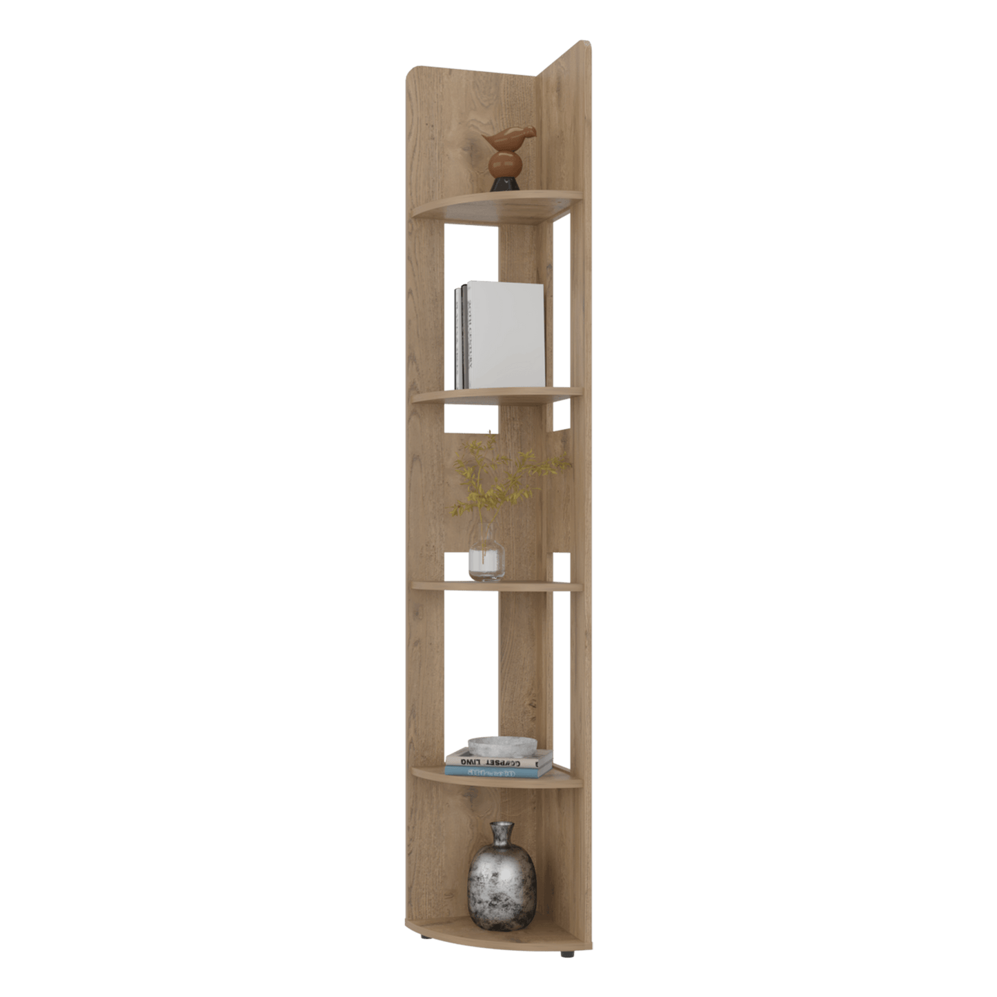 Estante Esquinero Home E7 180X30X30 Rta Macadamia Zf