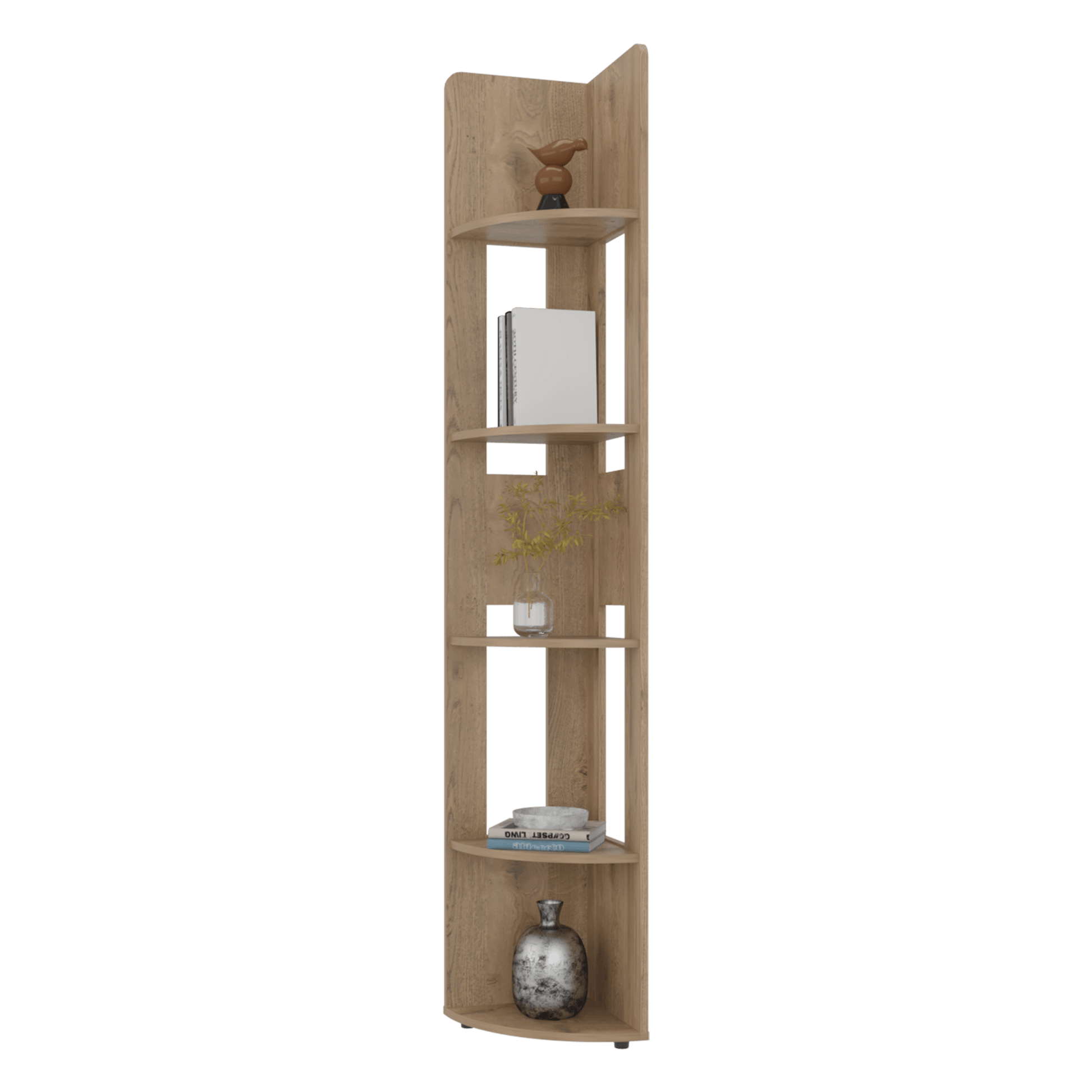 Estante Esquinero Home E7 180X30X30 Rta Macadamia Zf