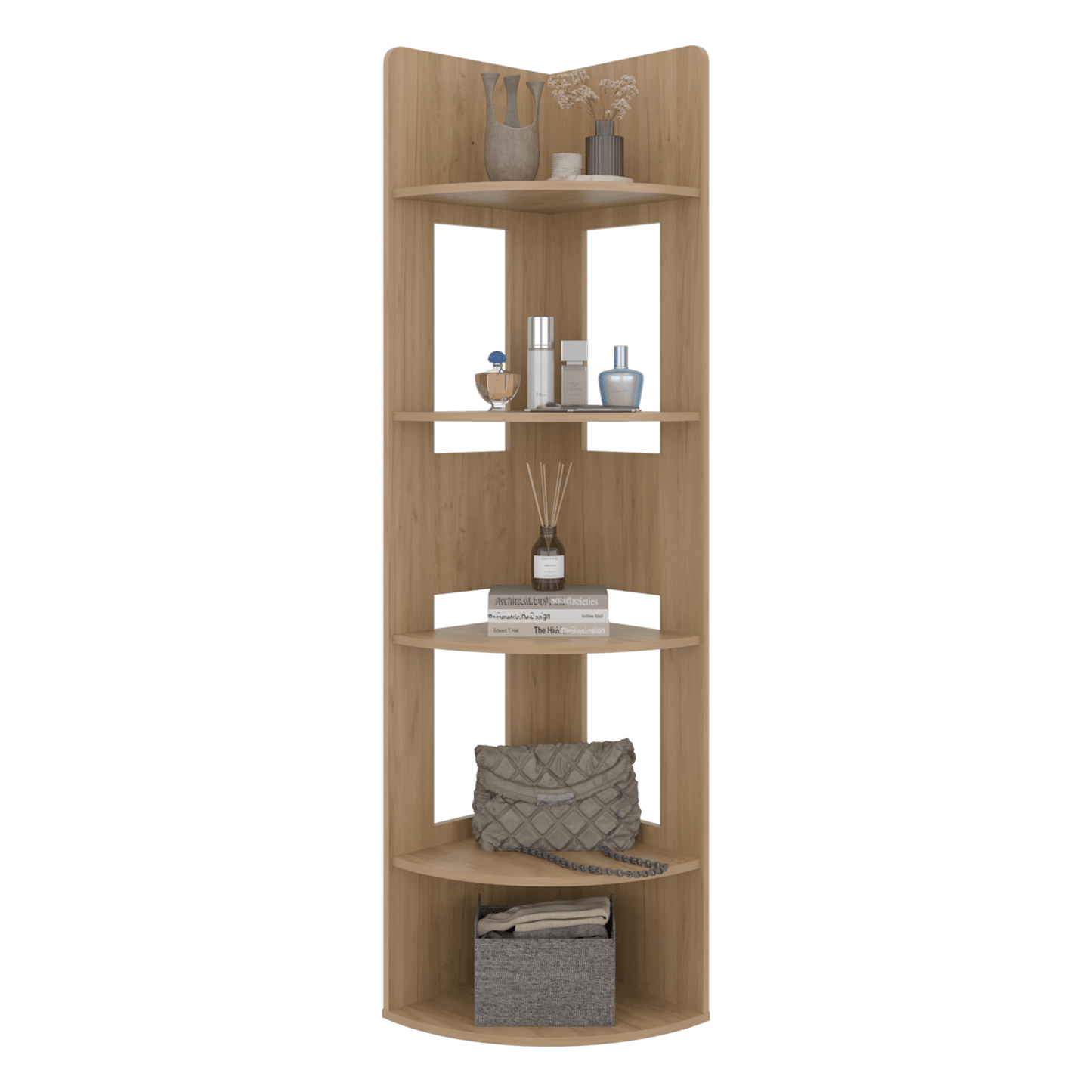 Estante Esquinero Home Dreams 170X40X40 Rta Fresno Eu Zf