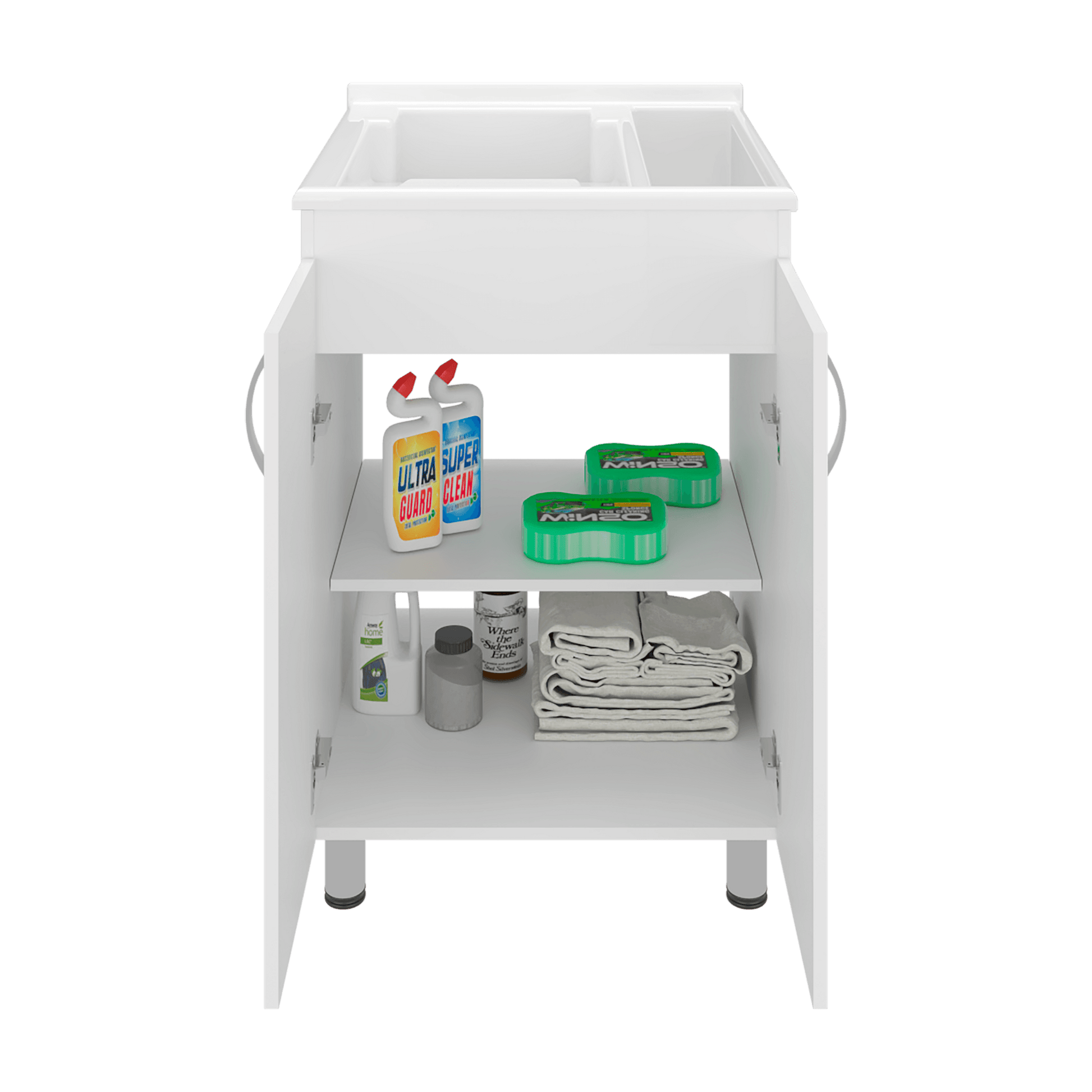 Lavadero Foster 88X60X45 Rta Blanco Zf