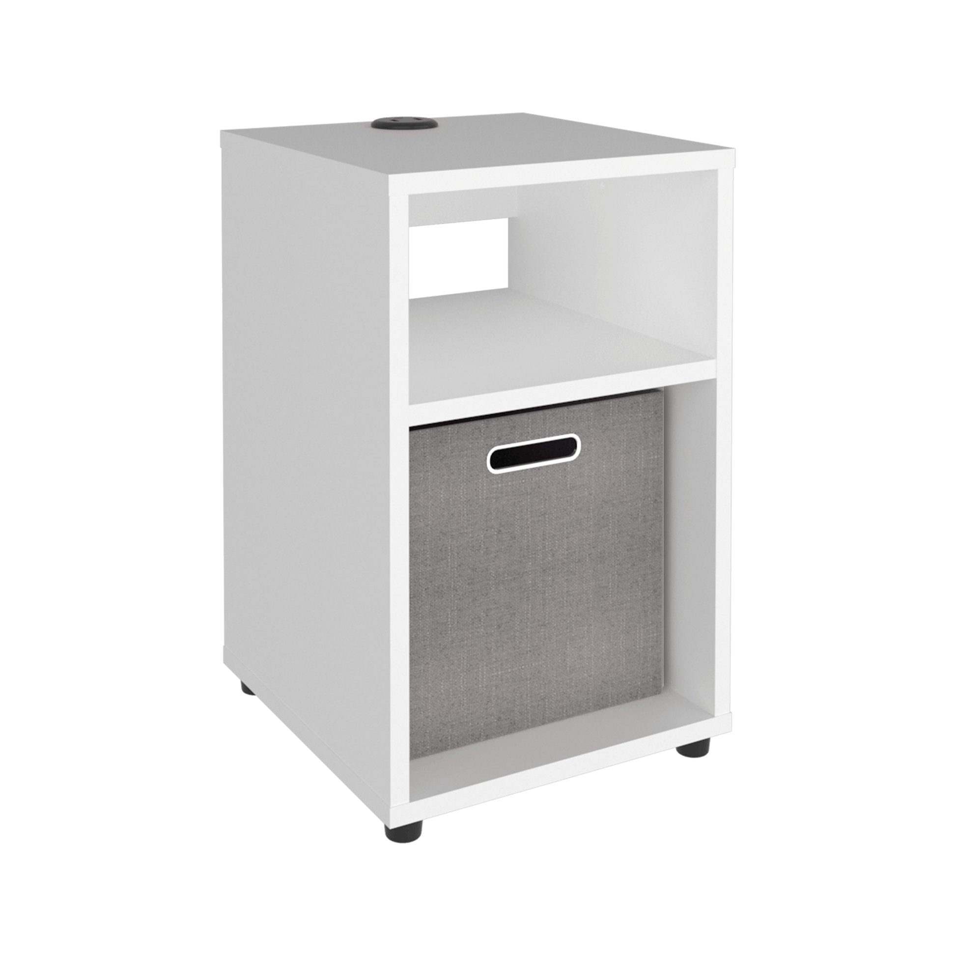 Mesa Axuliliar Usb Mercer 48X30X32 Rta Blanco Zf