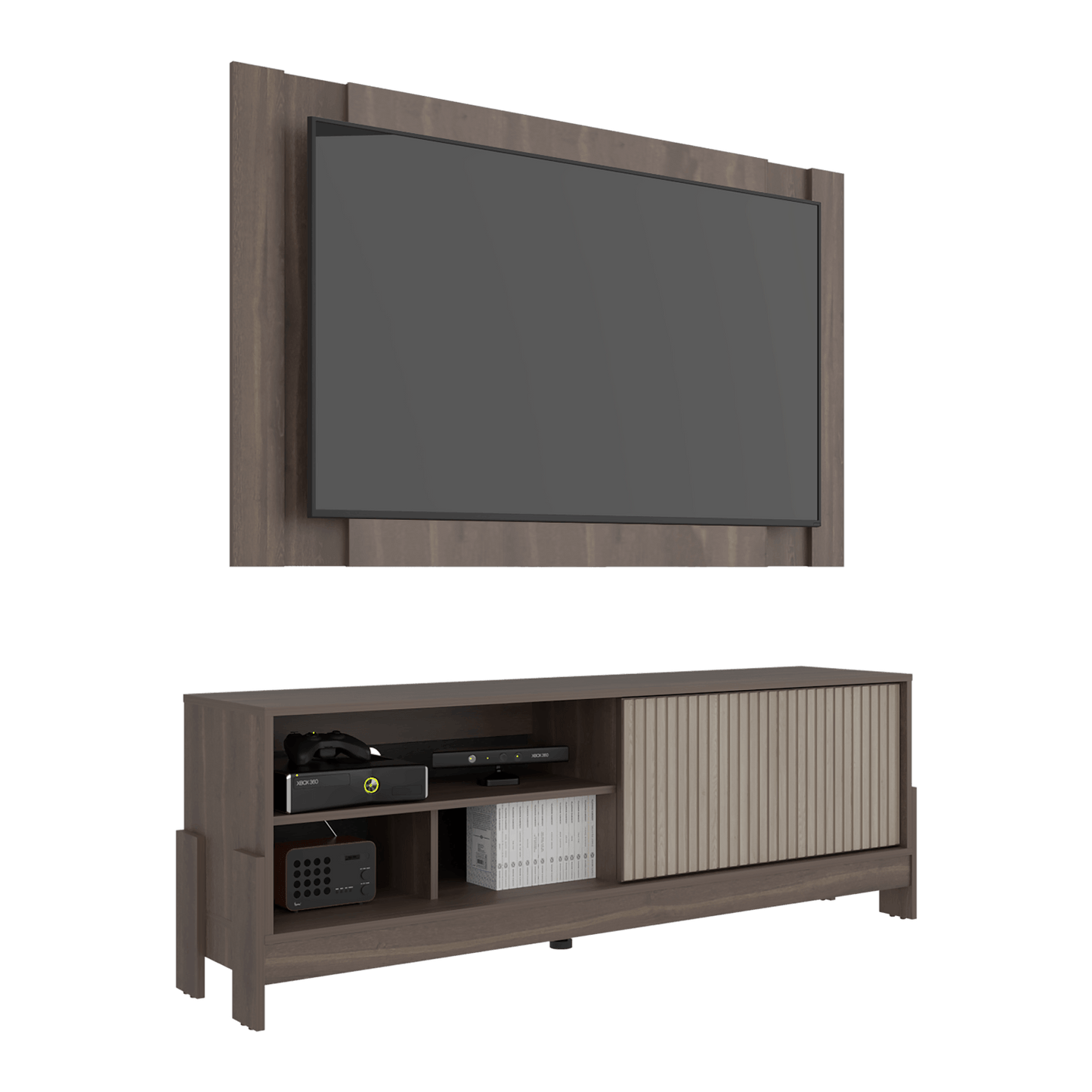 Mueble De Entretenimienro Obell 65 55X157X36 Rta Milan Roble Natural