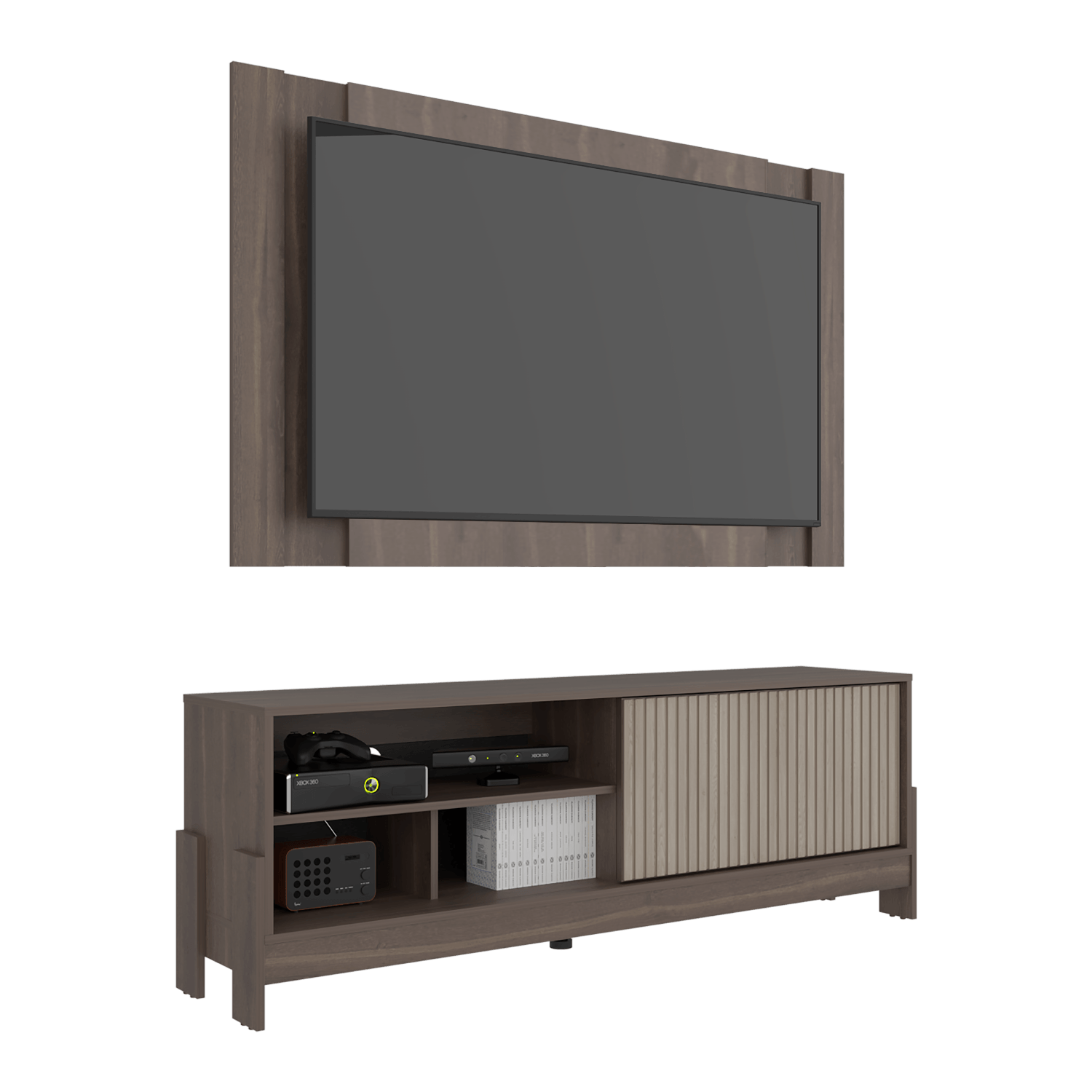 Mueble De Entretenimienro Obell 65 55X157X36 Rta Milan Roble Natural