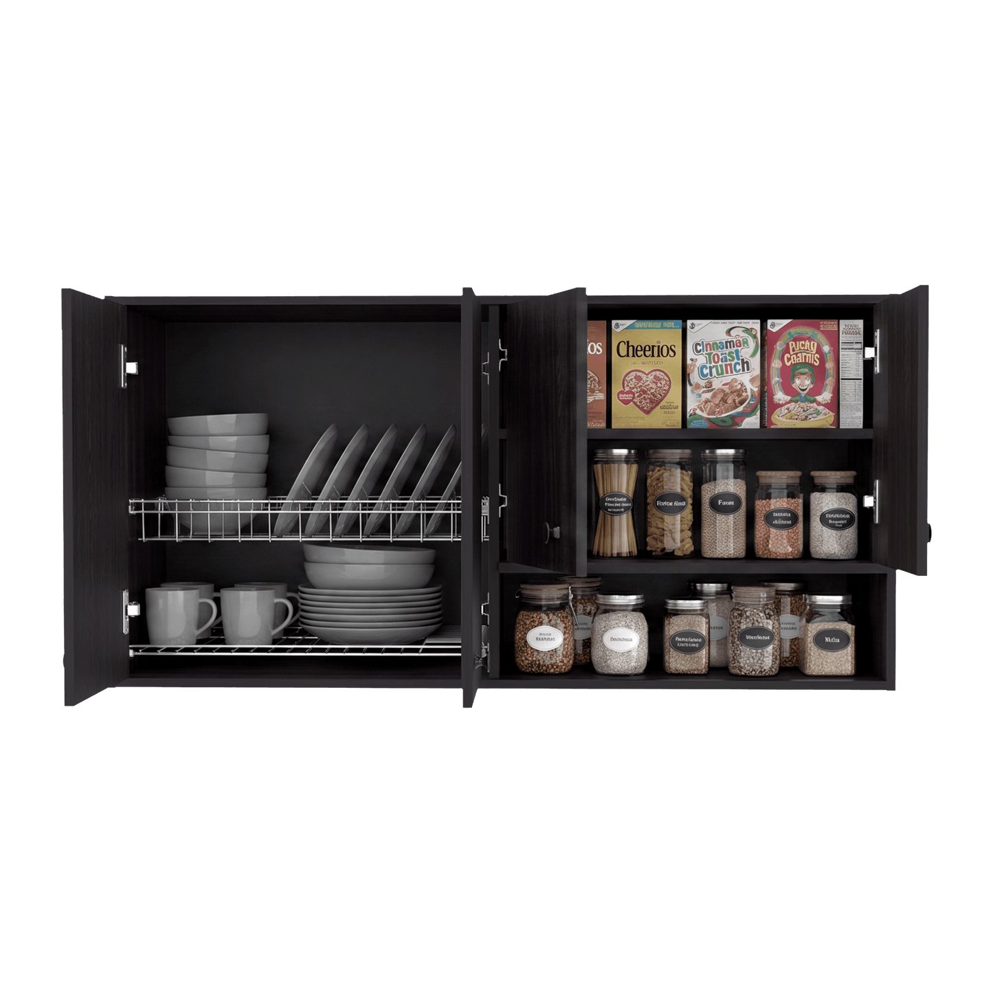 Mueble Superior De Cocina Napoles 60X120X35 Rta Wengue Zf