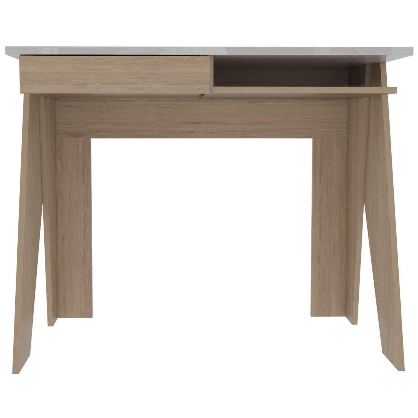 Escritorio Manet Rta Blango + Rovere