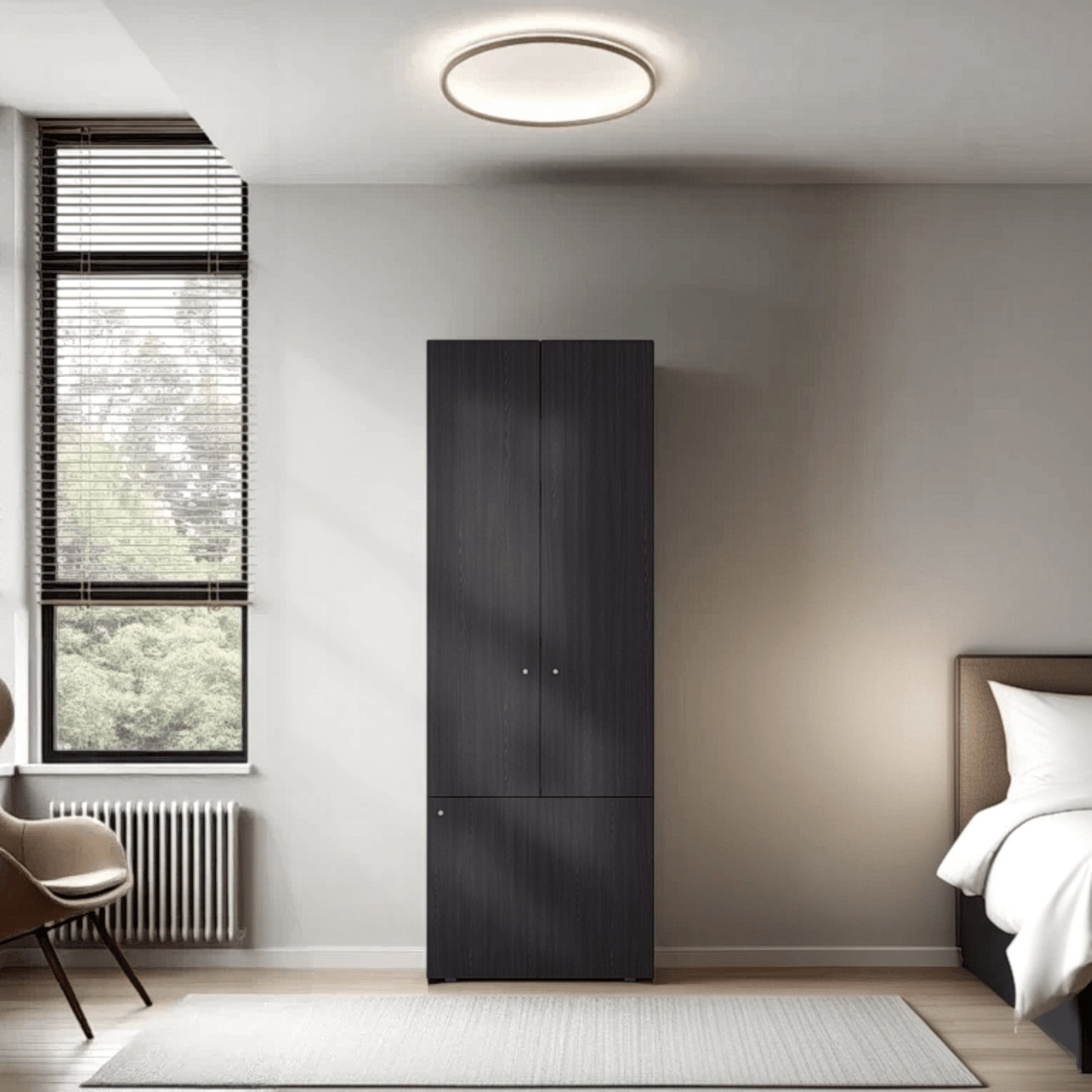 Closet 3 Puertas Tuhogar 170X60X40 Rta Wengue Zf