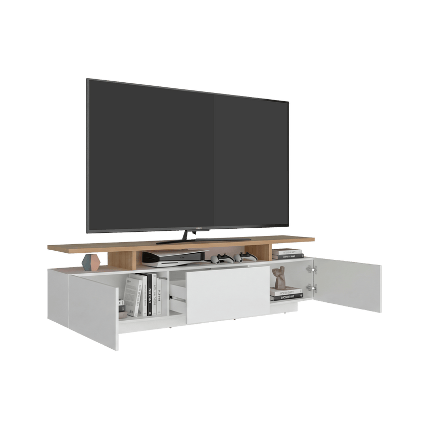 Rack Tv Serena 51X180X40 Rta Blanco Mqz Fresno