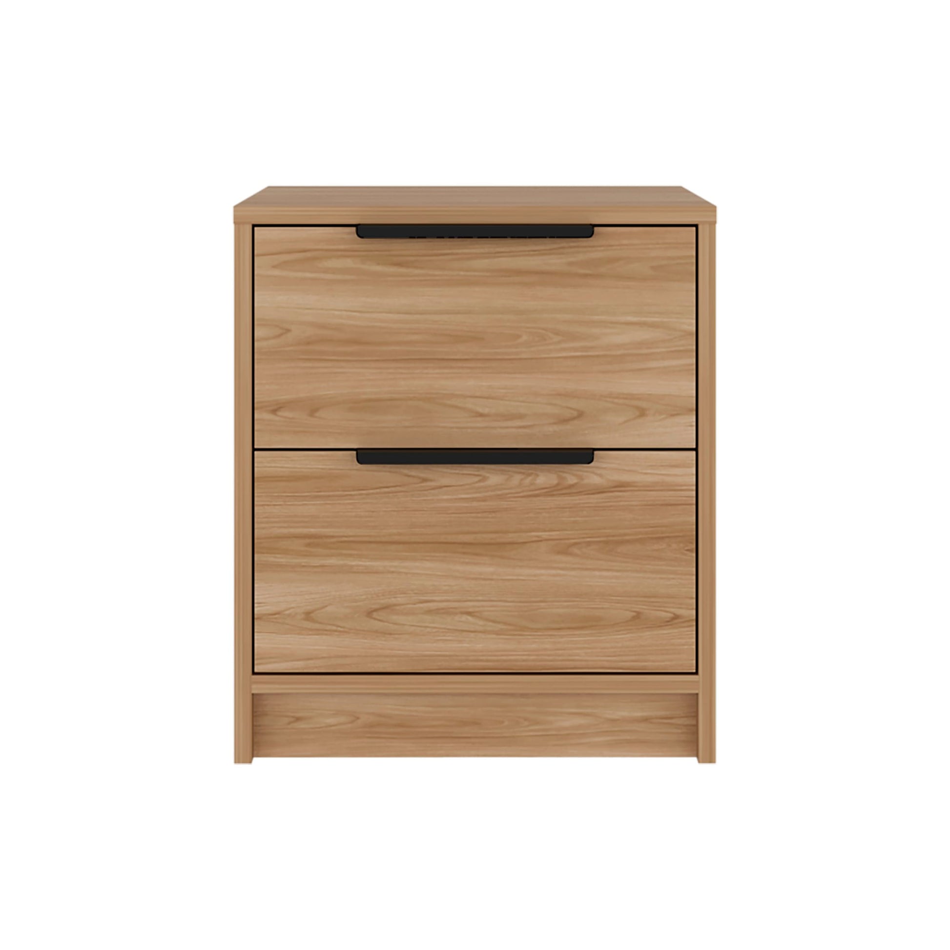 Mesa De Noche Kaia Rta Fresno + Blanco