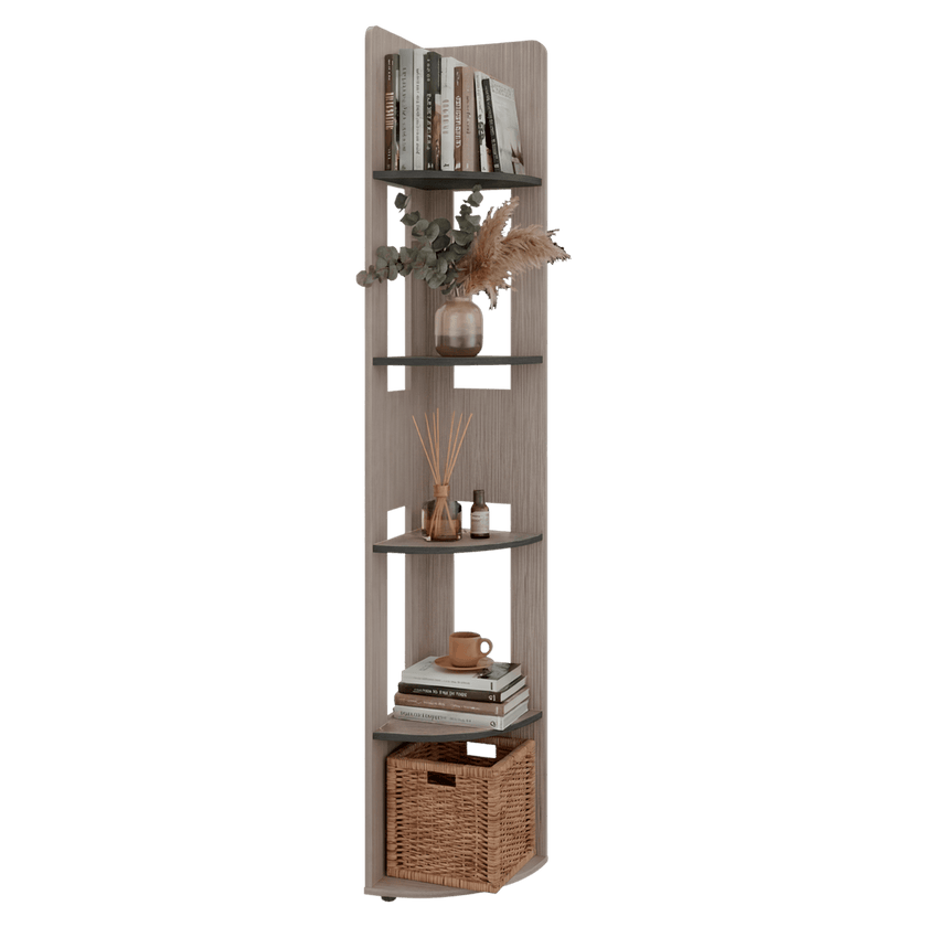 Estante Esquinero Home E-M7 180X30X30 Rta Positano Wengue Zf