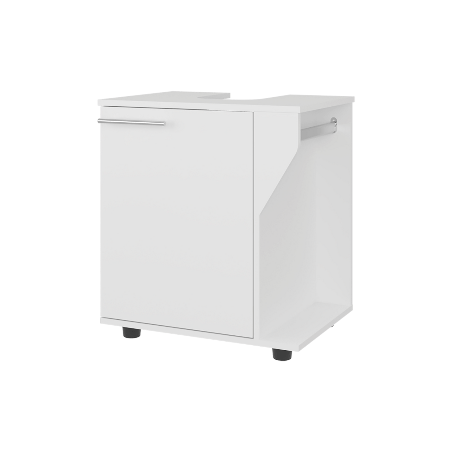 Mueble Lavamanos De Pedestal Phillips 62X56X41 Rta Blanco