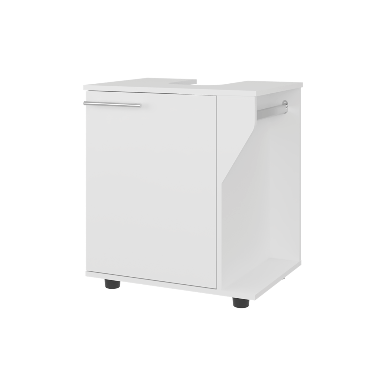Mueble Lavamanos De Pedestal Phillips 62X56X41 Rta Blanco